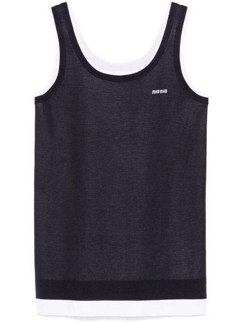 Poplin knit mini dress MIU MIU | MF549715Q9F022X